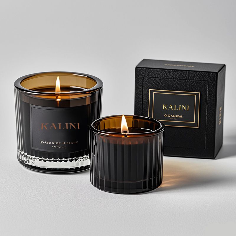 hurtowe słoiki na świece bursztynowe