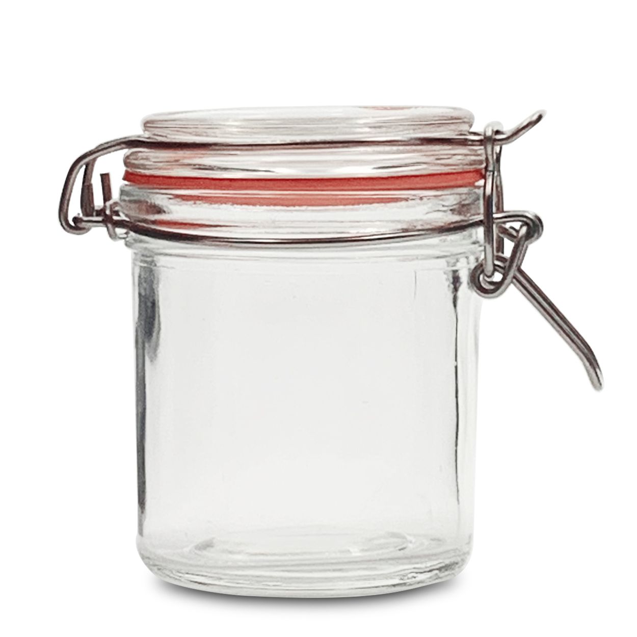 Słoik ze szklanym wieczkiem na kawę, herbatę i cukier